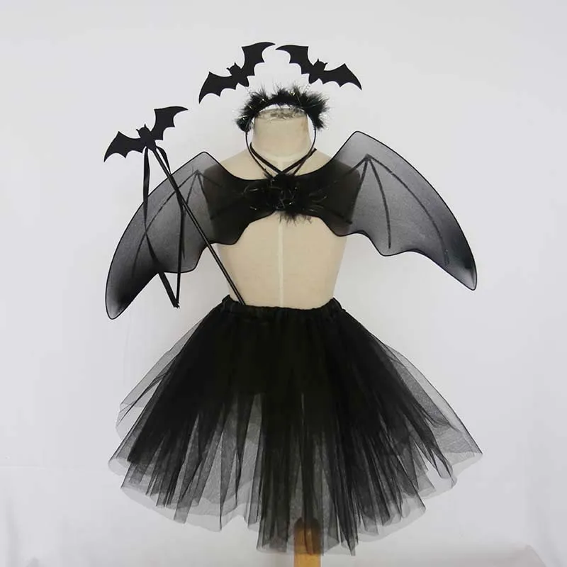 Kids Girl Bat Wings Skirt Dress Black Angel Devil Party Queen Headband Wands Costume Cosplay Halloween
Kids Girl Bat Wings Skirt Dress Black Angel Devil Party Queen Headband Wands Costume Cosplay Halloween