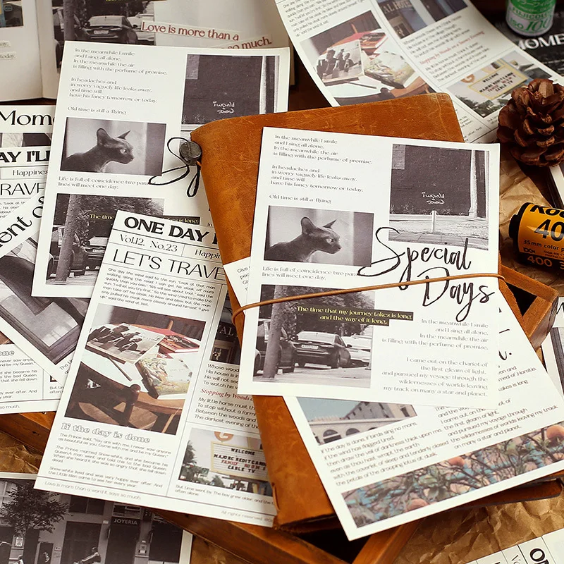 Material Note Book Ins Korean Newspaper Collage Hand Account Material 4 Styles Scrapbooking Supplies Diary Decoration Sticker
Material Note Book Ins Korean Newspaper Collage Hand Account Material 4 Styles Scrapbooking Supplies Diary Decoration Sticker
