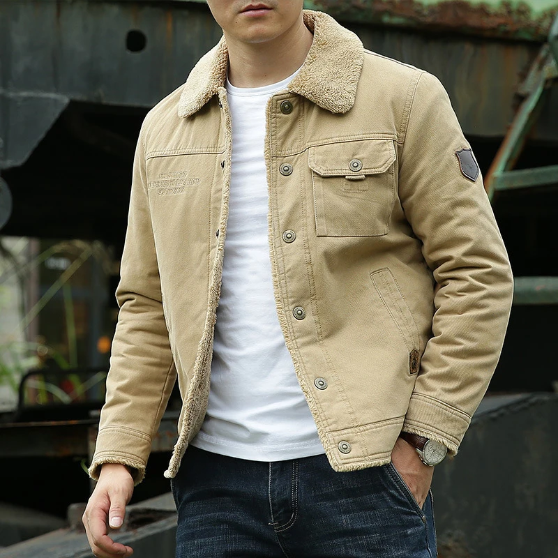Vintage Solid Color Wool Inner Coats Men Winter Leisure Long Sleeve Turn-down Collar Buttoned Slim Jackets Fall Mens Outerwear
Vintage Solid Color Wool Inner Coats Men Winter Leisure Long Sleeve Turn-down Collar Buttoned Slim Jackets Fall Mens Outerwear