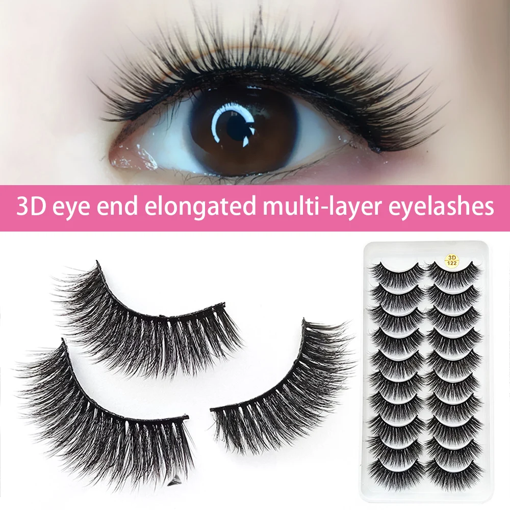 10Pairs 3D False Eyelash Reusable Waterproof and Long Lasting False Eyelashes for Women Girls
10Pairs 3D False Eyelash Reusable Waterproof and Long Lasting False Eyelashes for Women Girls