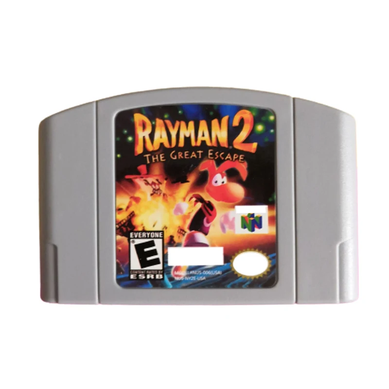 Rayman 2 The Great N64 Game Card Series Is Suitable for N64 Version, American English Version and Japanese Animation Toy Gift.
Rayman 2 The Great N64 Game Card Series Is Suitable for N64 Version, American English Version and Japanese Animation Toy Gift.