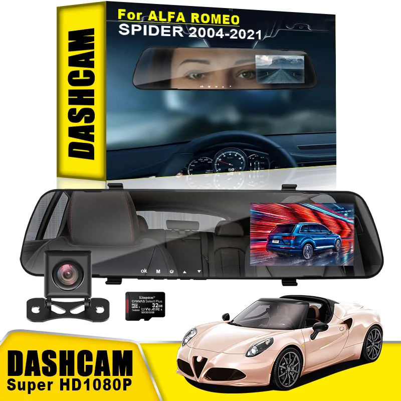 Автомобильный видеорегистратор заднего вида, видеорегистратор HD1080P с двумя объективами для Alfa Romeo 159 147 156 166 Giulietta Giulia Mito Stelvio автомобиль Brera ...
Автомобильный видеорегистратор заднего вида, видеорегистратор HD1080P с двумя объективами для Alfa Romeo 159 147 156 166 Giulietta Giulia Mito Stelvio автомобиль Brera ...