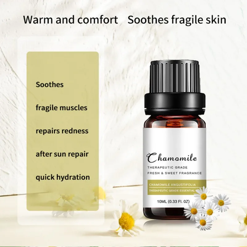 10mlPure Natural Chamomile Oil Plant Oil Moisturizing Safe No Harm Body Massage Use Essential Oil
10mlPure Natural Chamomile Oil Plant Oil Moisturizing Safe No Harm Body Massage Use Essential Oil