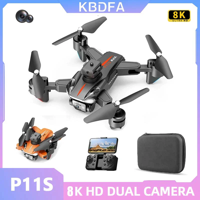 

Квадрокоптер KBDFA P11S 8K Профессиональный для аэрофотосъемки высокой четкости с двойной камерой во всех направлениях обход препятствий