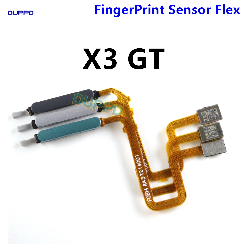 

Оригинальная новая кнопка Home сенсор со сканером отпечатка пальца гибкий кабель лента для Xiaomi Poco X3 GT X3GT запасные части