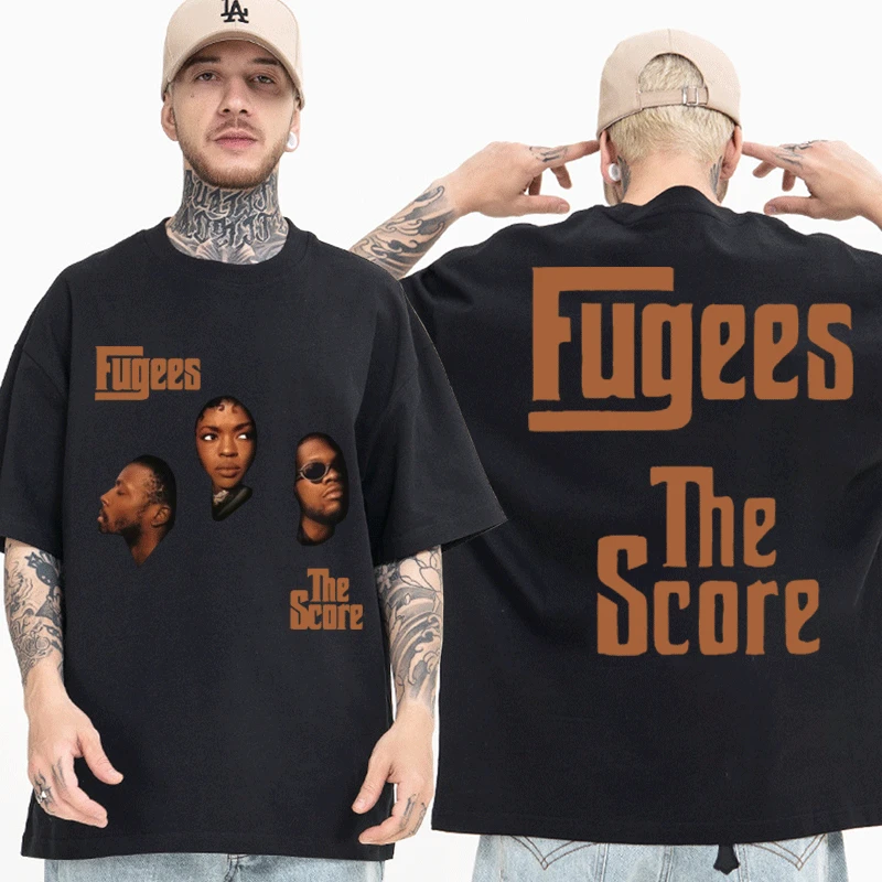 Hot Tees Hip Hop Band The Fugees Score Ready or Not Concert Tour 1996 Oversize T-Shirts Men's Women's Short Sleeve T Shirt Tops
Hot Tees Hip Hop Band The Fugees Score Ready or Not Concert Tour 1996 Oversize T-Shirts Men's Women's Short Sleeve T Shirt Tops