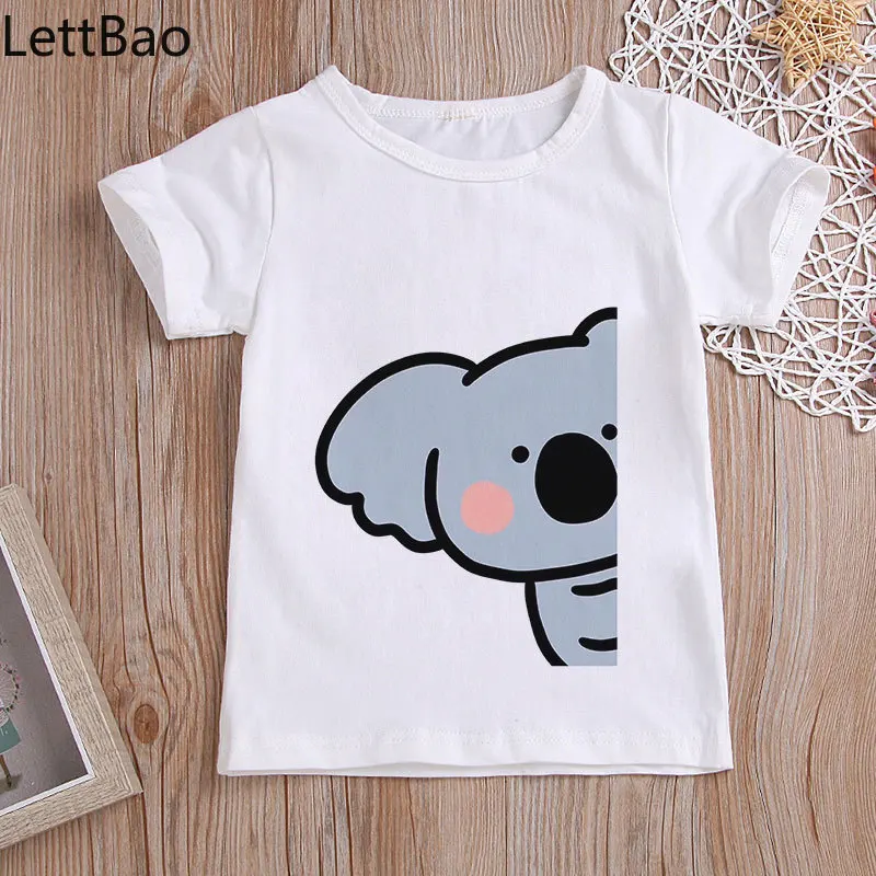 Boys T Shirt Cartoon Koala Say Hello Printing Toddler Shirts Fashion Girls Tshirt Harajuku Design Short Shirt Kawaii Summer New
Boys T Shirt Cartoon Koala Say Hello Printing Toddler Shirts Fashion Girls Tshirt Harajuku Design Short Shirt Kawaii Summer New