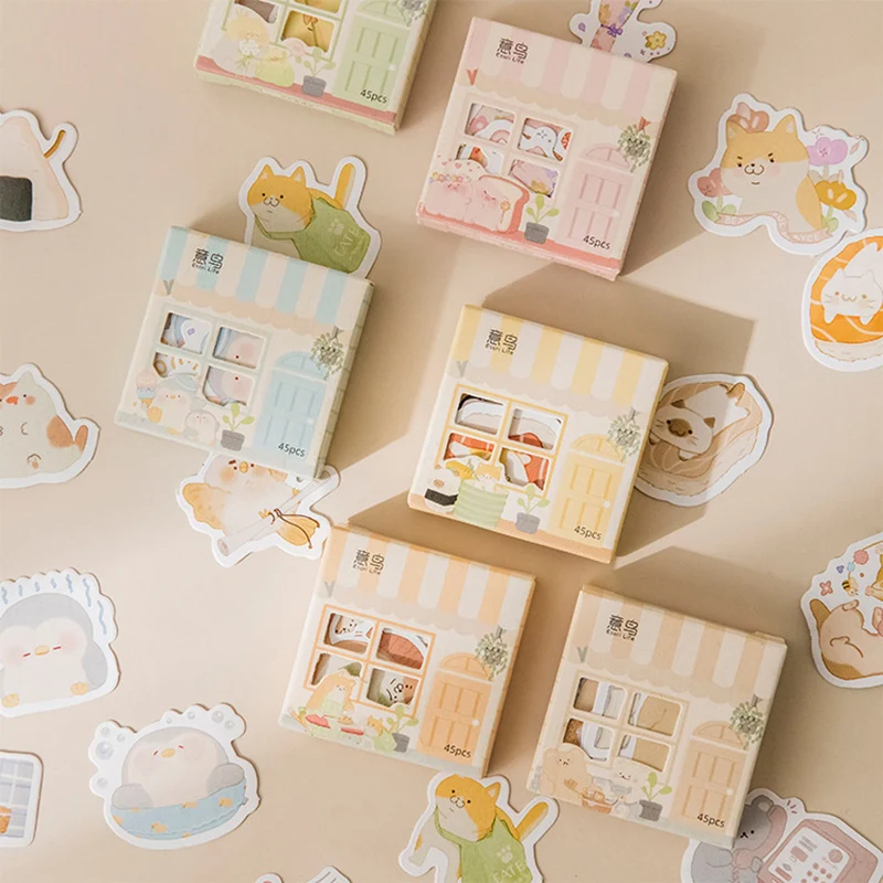 45 Sheets Cartoon Stickers House Stickers Decoration Labels Kawaii Stationery for Diy Diary Album Scrapbooking School Supplies
45 Sheets Cartoon Stickers House Stickers Decoration Labels Kawaii Stationery for Diy Diary Album Scrapbooking School Supplies