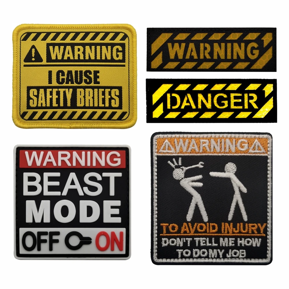 Warning Sign IR Patch Armband Badge Applique Embellishment Danger Sign Beast Mode On Tactical Embroidery Patches
Warning Sign IR Patch Armband Badge Applique Embellishment Danger Sign Beast Mode On Tactical Embroidery Patches