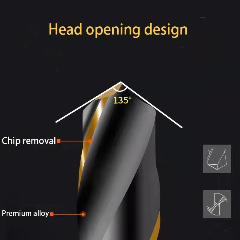 HSS Drill Bit Adapter Titanium Coated 1/4 Hex Shank 6.35mm Shank High Speed Steel Longer Life For Aluminium/wood
HSS Drill Bit Adapter Titanium Coated 1/4 Hex Shank 6.35mm Shank High Speed Steel Longer Life For Aluminium/wood