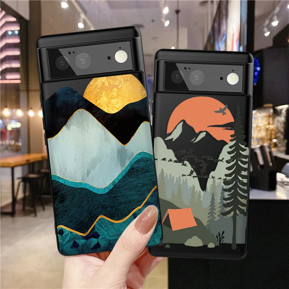 

Sunrise Painting Phone Case for Google Pixel 7a 7Pro 7 6a 6 6Pro 5 5a 5G 4XL 4 2 3XL 2XL 3 3a 3aXL 4a Soft TPU Protection Shell