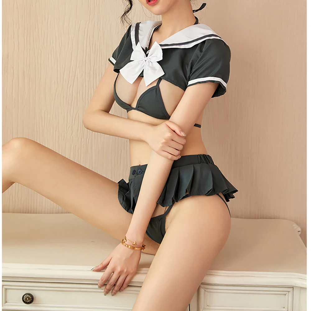 New Sexy Lingerie Pajamas Exotic Clothing Temptation Flirting Bed Passion Student Outfit Adult Game Sailor Uniform Student Suit 
New Sexy Lingerie Pajamas Exotic Clothing Temptation Flirting Bed Passion Student Outfit Adult Game Sailor Uniform Student Suit