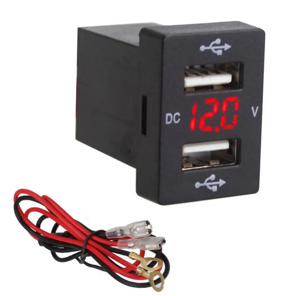 Auto Dual USB Ports Voltage Display Fast Car Charger for Toyota New Corolla Ralink Automotive Aux Adapter Cell Chargers Dual
Auto Dual USB Ports Voltage Display Fast Car Charger for Toyota New Corolla Ralink Automotive Aux Adapter Cell Chargers Dual