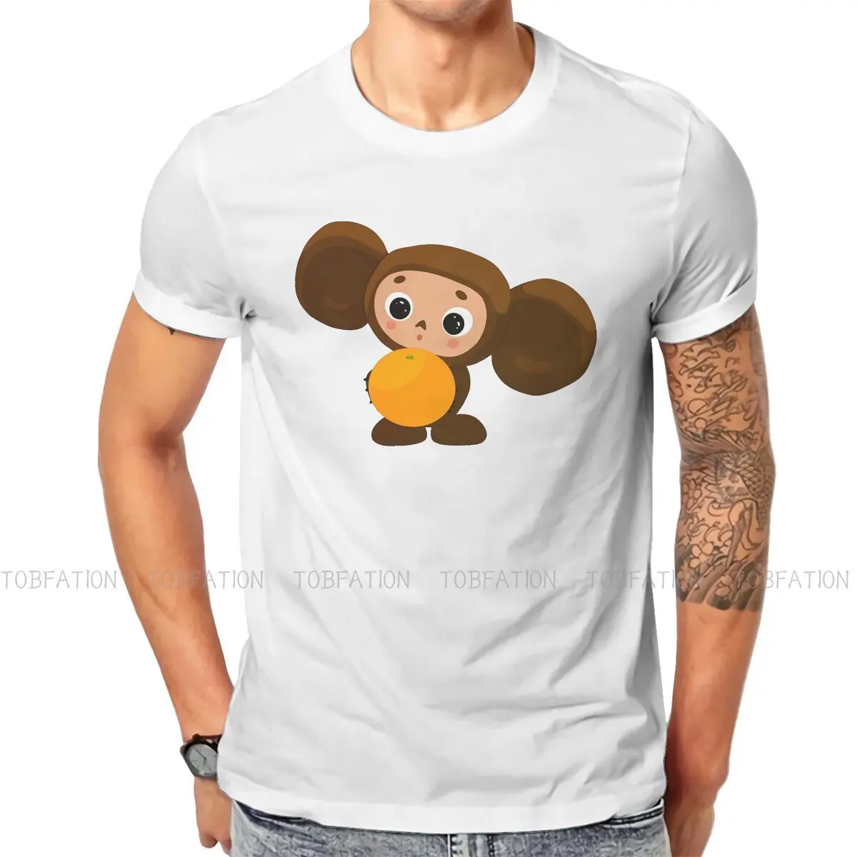 Cheburashka Soviet Russian Cartoon Hug Orange Tshirt Graphic Men Fashion Summer Men's Short Sleeve Cotton Harajuku T Shirt
Cheburashka Soviet Russian Cartoon Hug Orange Tshirt Graphic Men Fashion Summer Men's Short Sleeve Cotton Harajuku T Shirt