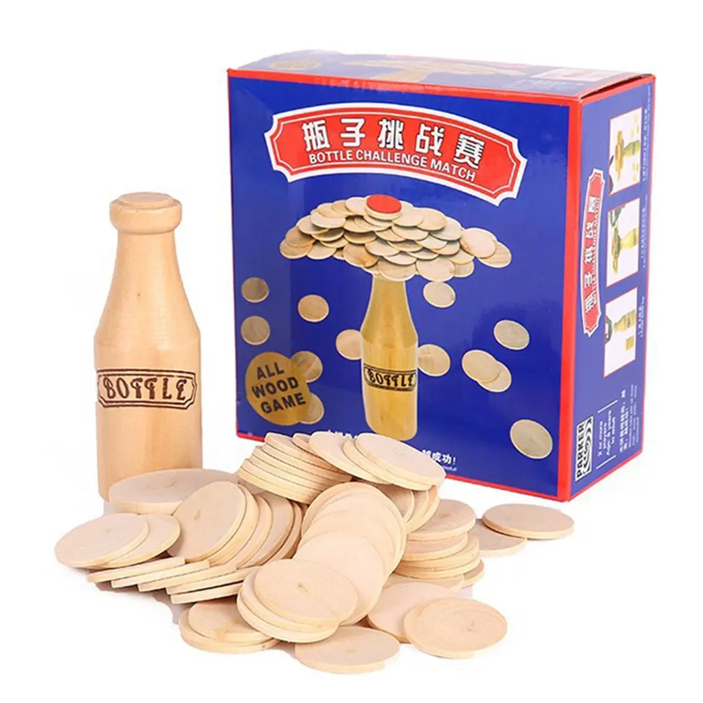 Wooden Bottle Stacking Challenge Balance Training Adult Children'S Educational Toy Bottle Stacking Game
Wooden Bottle Stacking Challenge Balance Training Adult Children'S Educational Toy Bottle Stacking Game