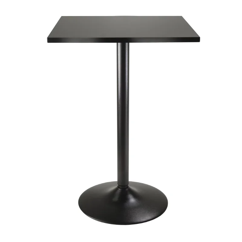 

Winsome Wood Obsidian Square Dining Table, bar table for home Black Finish