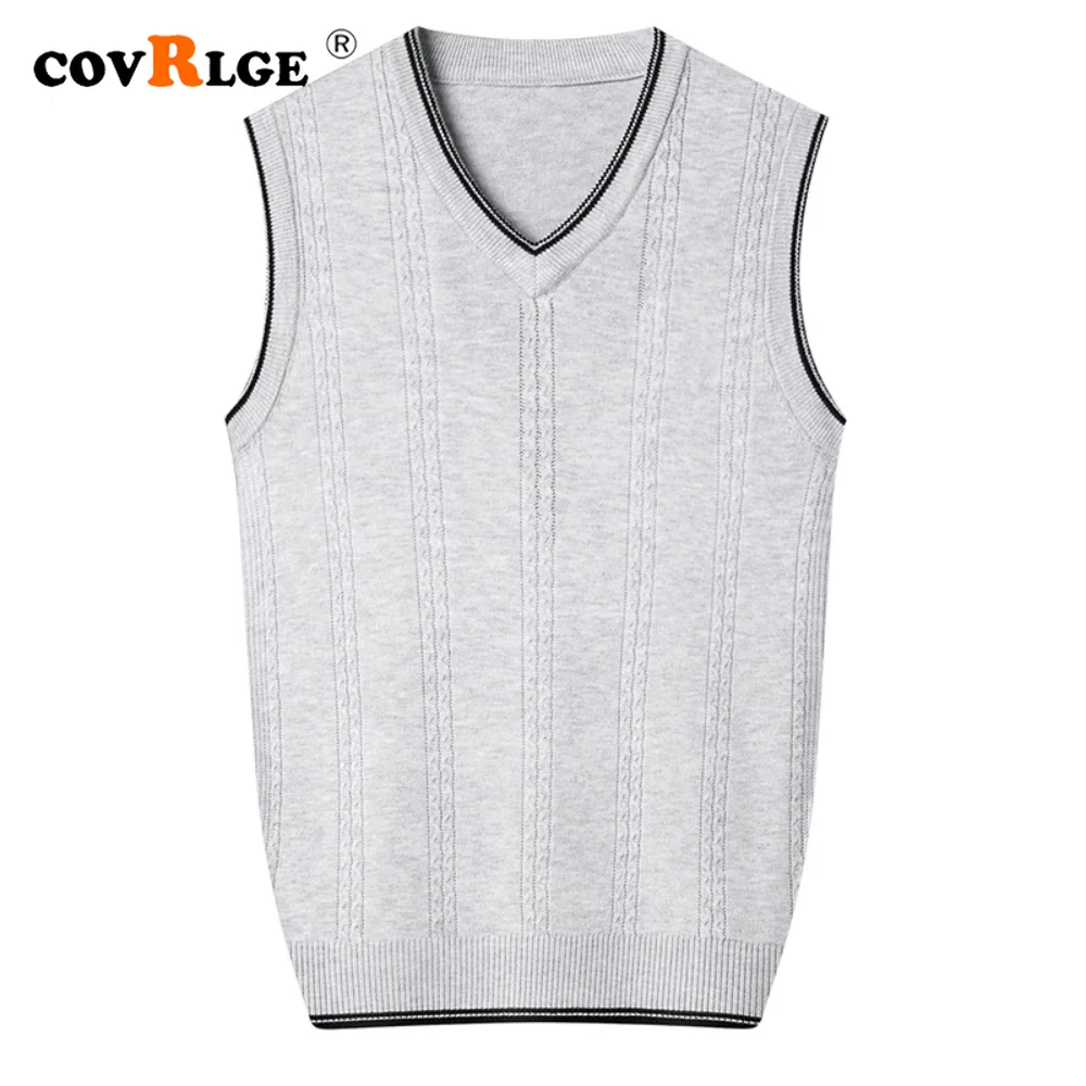 Covrlge Autumn Men's Pure Color Jacquard Sweater Vest Fashion Casual Patchwork Vests Fit Slim Wool Knit Sleeveless Male MZB015
Covrlge Autumn Men's Pure Color Jacquard Sweater Vest Fashion Casual Patchwork Vests Fit Slim Wool Knit Sleeveless Male MZB015