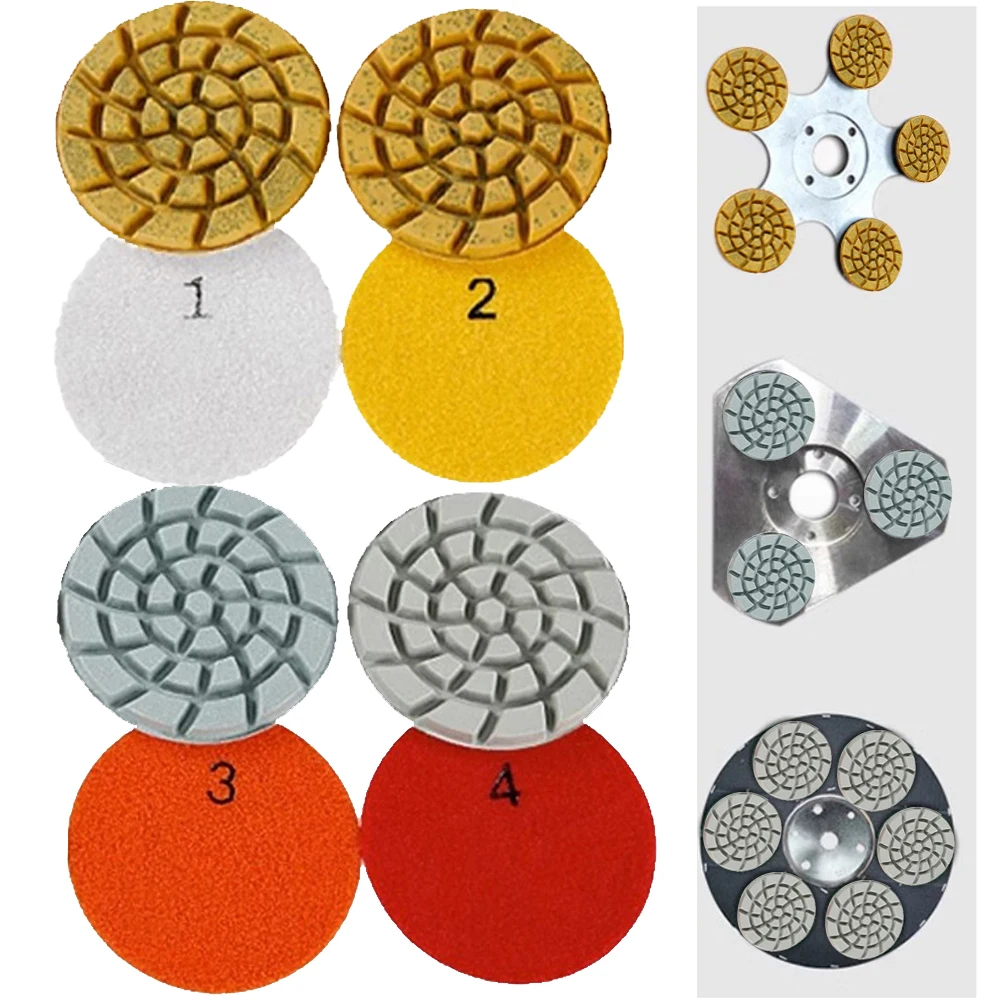 1PC 4 Inch Diamond Polishing Pad Set Granite Marble Concrete Stone Tile Wet Dry For Granite Concrete Marble Stone Tiles
1PC 4 Inch Diamond Polishing Pad Set Granite Marble Concrete Stone Tile Wet Dry For Granite Concrete Marble Stone Tiles
