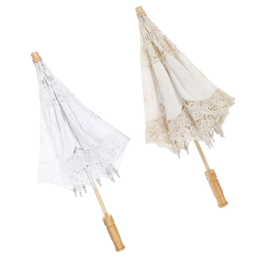 2 pcs Lace Embroidered Umbrellas Wedding Umbrellas Bridal Umbrellas for Performance
2 pcs Lace Embroidered Umbrellas Wedding Umbrellas Bridal Umbrellas for Performance