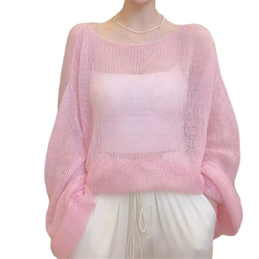 2023 Pullovers Women Solid Summer Hollow Out Thin Fashion Loose Sun-proof Casual Cozy Popular Korean Style Office Basic ZY7811
2023 Pullovers Women Solid Summer Hollow Out Thin Fashion Loose Sun-proof Casual Cozy Popular Korean Style Office Basic ZY7811