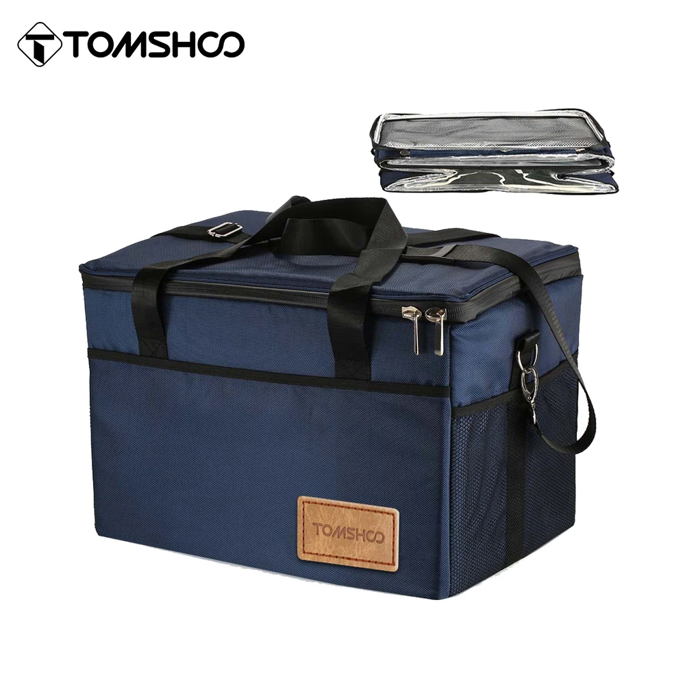 

Tomshoo 18 / 28L Collapsible Insulated Cooler Bag Lunch Box Grocery Bag Portable Outdoor Picnic Food Carrier Bag For Camping