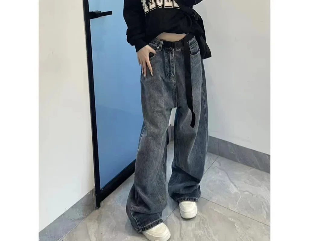 Blue Washed High Rise Wide-Leg Jeans American Style Y2k Retro High Street Straight-leg Pants Harajuku Style Hot Girl Trousers
Blue Washed High Rise Wide-Leg Jeans American Style Y2k Retro High Street Straight-leg Pants Harajuku Style Hot Girl Trousers