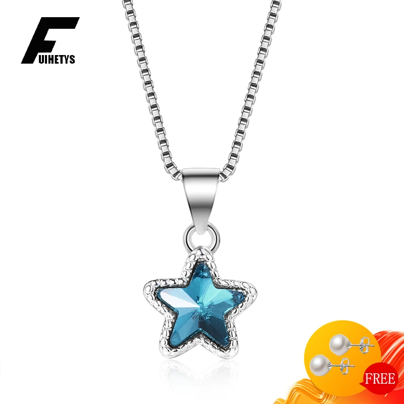 Trendy Necklace 925 Silver Jewelry Star Shape Sapphire Gemstone Pendant Ornaments for Women Wedding Promise Party Gift Wholesale
Trendy Necklace 925 Silver Jewelry Star Shape Sapphire Gemstone Pendant Ornaments for Women Wedding Promise Party Gift Wholesale