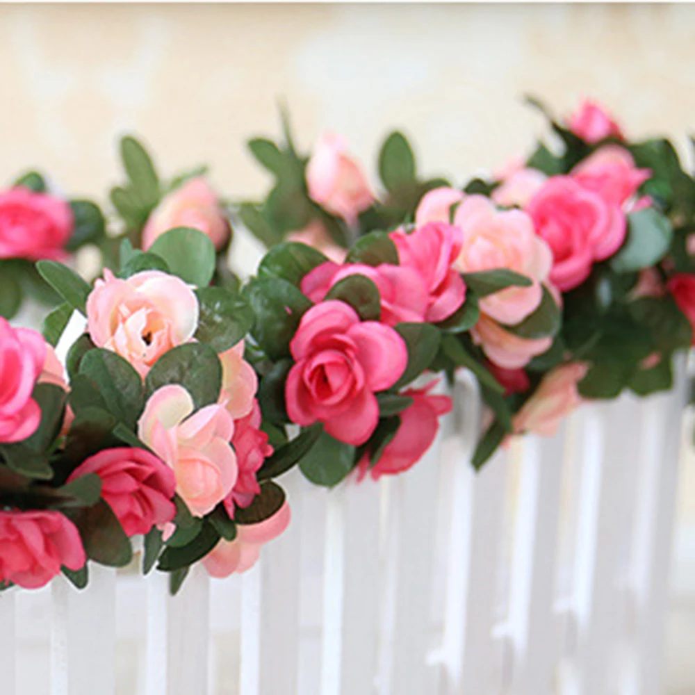 Fake Rose Vine Flowers Garland Plant Artificial Flower Hanging Artificial Flowers Wedding Decor Real Touch Silk Flower Garland
Fake Rose Vine Flowers Garland Plant Artificial Flower Hanging Artificial Flowers Wedding Decor Real Touch Silk Flower Garland