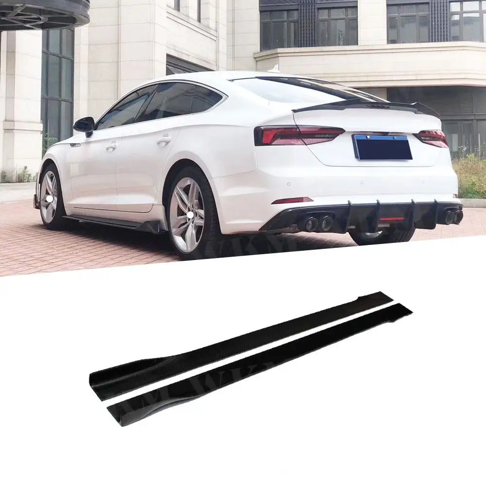 2Pcs/Set Carbon Fiber Car Side Skirts Extension Body Apron Lip for Audi A5 Sline S5 RS5 Car Styling FRP Side Bumper Protective
2Pcs/Set Carbon Fiber Car Side Skirts Extension Body Apron Lip for Audi A5 Sline S5 RS5 Car Styling FRP Side Bumper Protective