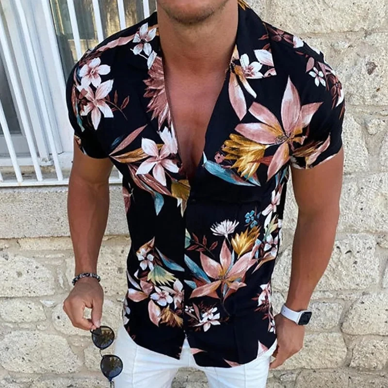 Men's Shirt Camp Aloha Shirt Floral Turndown Print Outdoor Street Short Sleeve Button-Down Clothing Apparel Fashion Casual
Men's Shirt Camp Aloha Shirt Floral Turndown Print Outdoor Street Short Sleeve Button-Down Clothing Apparel Fashion Casual