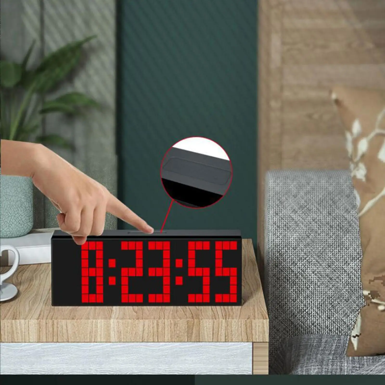 Digital Alarm Clock Bedside Wall Clock with LED Display USB Clock with Temperature, Snooze Function Date Adjustable Brightness
Digital Alarm Clock Bedside Wall Clock with LED Display USB Clock with Temperature, Snooze Function Date Adjustable Brightness