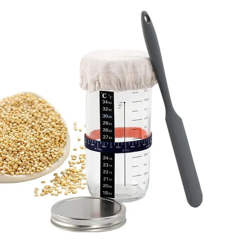 Sourdough Starter Set Glass Sourdough Starter Container With Lid Reusable Wide Mouth Sourdough Starter Container For Caviar
Sourdough Starter Set Glass Sourdough Starter Container With Lid Reusable Wide Mouth Sourdough Starter Container For Caviar