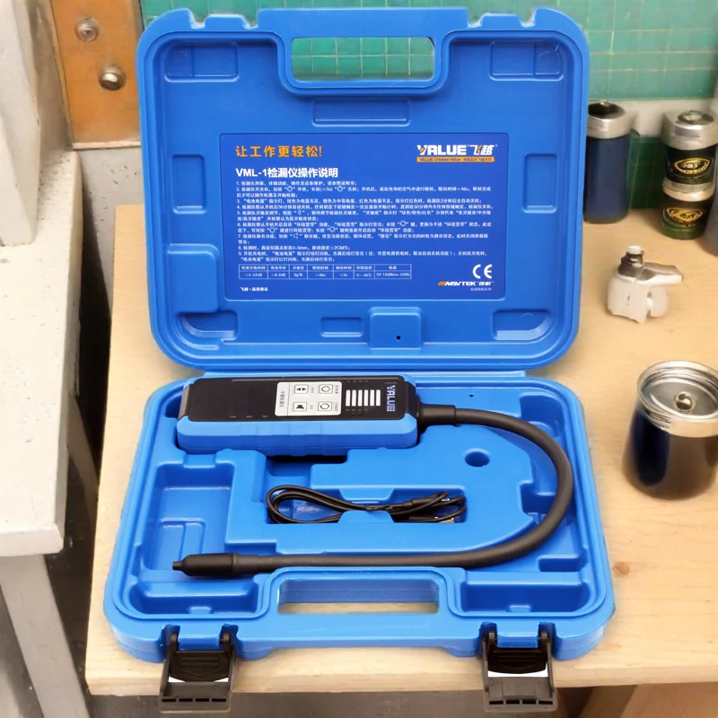 VML-1 Value Refrigerant Gas Leak Detector for R22/R134A/R410A/R404A/R32/R600A
VML-1 Value Refrigerant Gas Leak Detector for R22/R134A/R410A/R404A/R32/R600A