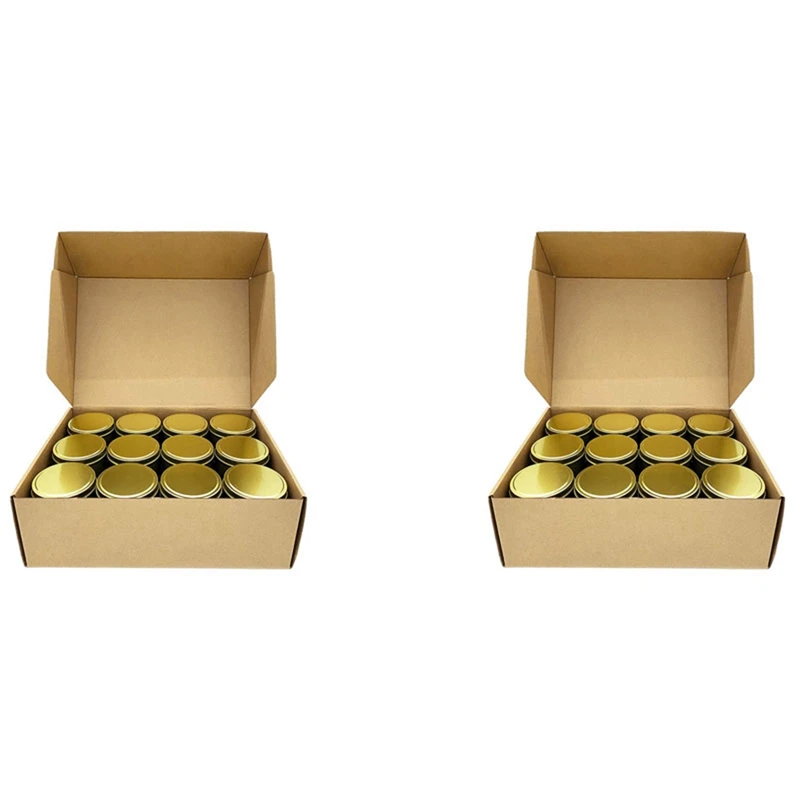 Candle Tins, 48 Piece, 4Oz Metal Candle Containers For Making Candles, Arts & Crafts, Dry Storage,Gold
Candle Tins, 48 Piece, 4Oz Metal Candle Containers For Making Candles, Arts & Crafts, Dry Storage,Gold