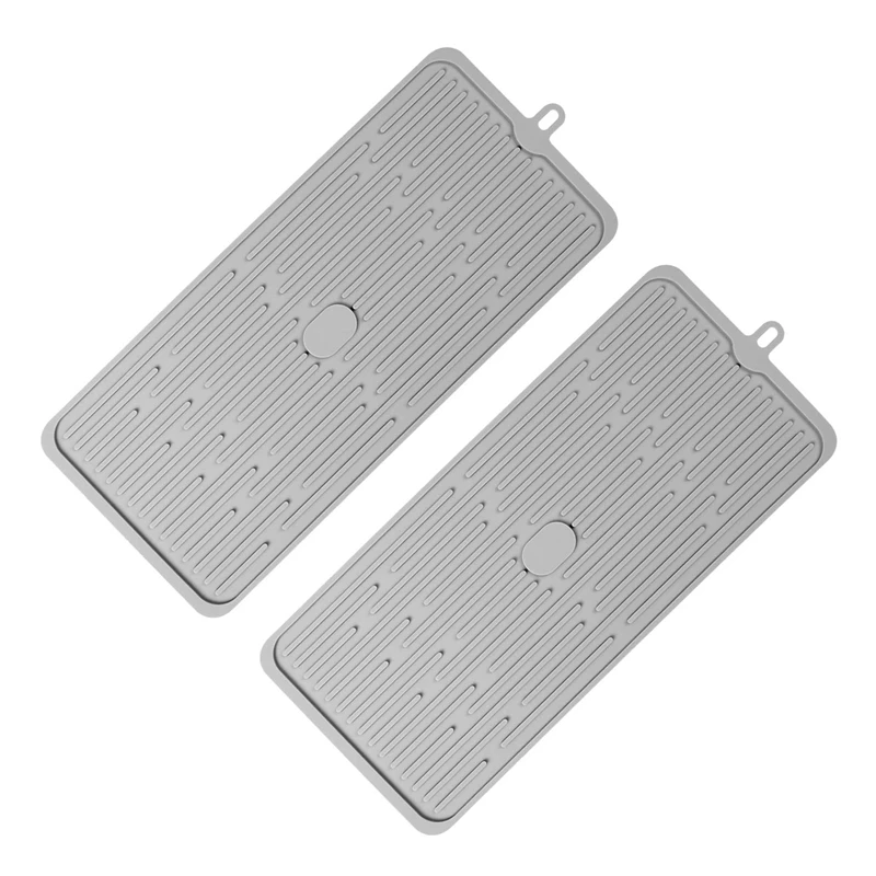 2X Foldable Silicone Dish Drying Mat Non-Slip Placemat Tableware Drain Pad Insulation Pot Mat Kitchen Accessories,Gray
2X Foldable Silicone Dish Drying Mat Non-Slip Placemat Tableware Drain Pad Insulation Pot Mat Kitchen Accessories,Gray