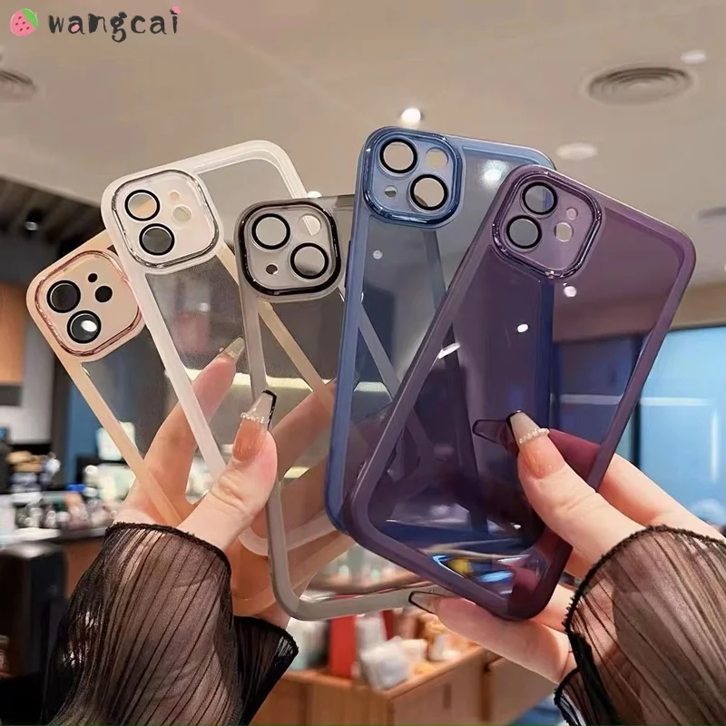 With Lens Film For iPhone 14 Plus 14 13 Pro Max Phone Case Camera Lens Protect Matte Plain Business Clear Shockproof Cover
With Lens Film For iPhone 14 Plus 14 13 Pro Max Phone Case Camera Lens Protect Matte Plain Business Clear Shockproof Cover