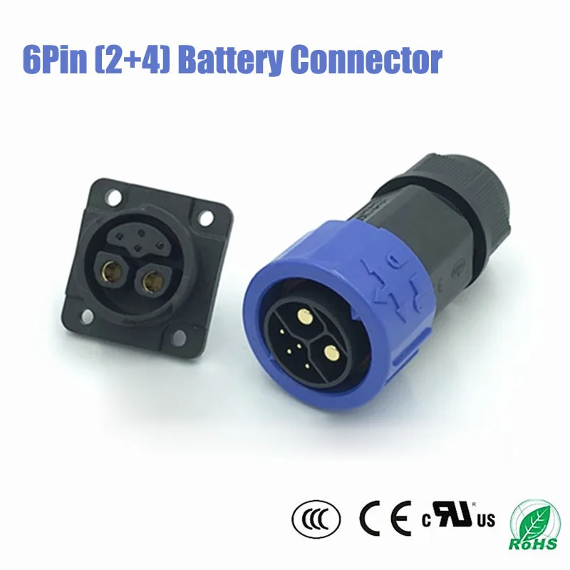 6Pin Waterproof Rechargeable Battery Aviation Plug Electric Motorcycle Battery Charging Connector 2+4 Pin Male Female Connectors
6Pin Waterproof Rechargeable Battery Aviation Plug Electric Motorcycle Battery Charging Connector 2+4 Pin Male Female Connectors