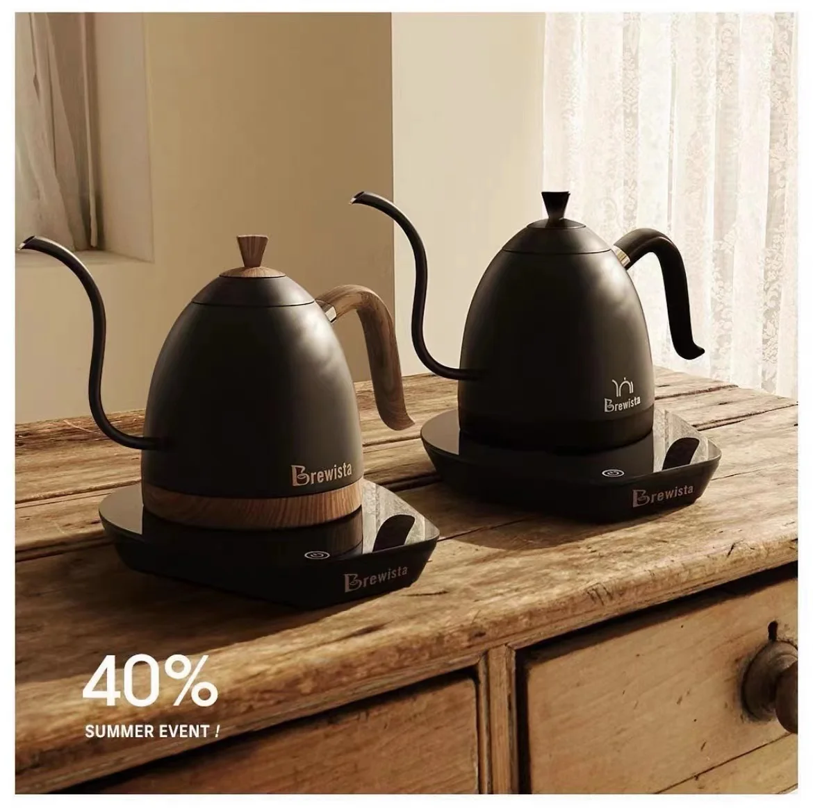 Brewista Artisan 220 В с постоянным контролем температуры 600 мл черная гусиная шея Точный