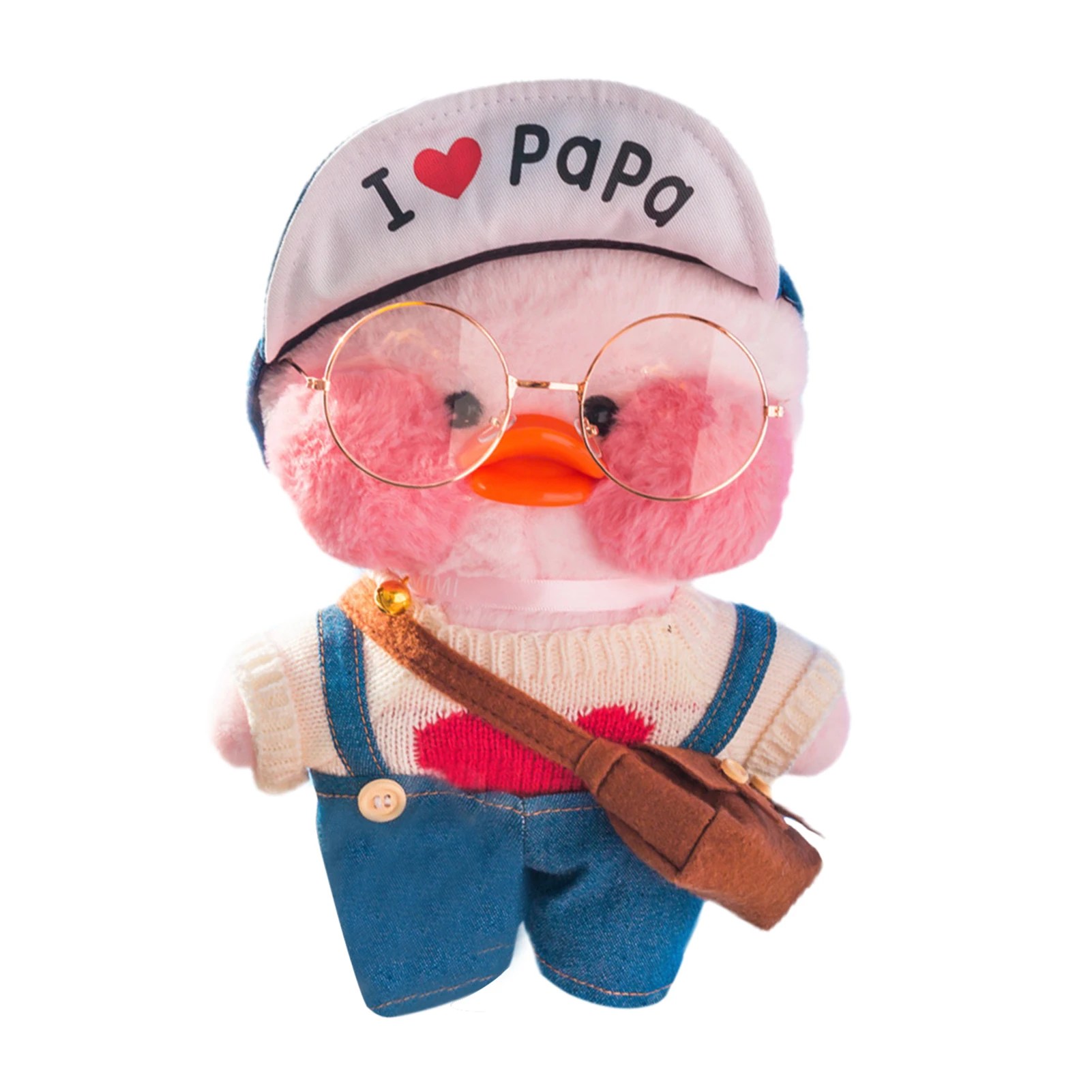 30cm Kawaii Lalafanfan Duck Toy Plush Duck Soft Toy With Glasses Korean Netred Wearing Hyaluronic Acid Little Yellow Duck Doll
30cm Kawaii Lalafanfan Duck Toy Plush Duck Soft Toy With Glasses Korean Netred Wearing Hyaluronic Acid Little Yellow Duck Doll
