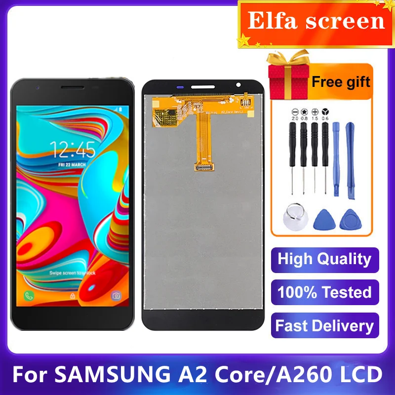 Оригинальный ЖК-дисплей для Samsung Galaxy A2 Core A260F/DS, сенсорный экран, дигитайзер в сборе для Samsung A2 Core A260, ЖК-экран
Оригинальный ЖК-дисплей для Samsung Galaxy A2 Core A260F/DS, сенсорный экран, дигитайзер в сборе для Samsung A2 Core A260, ЖК-экран
