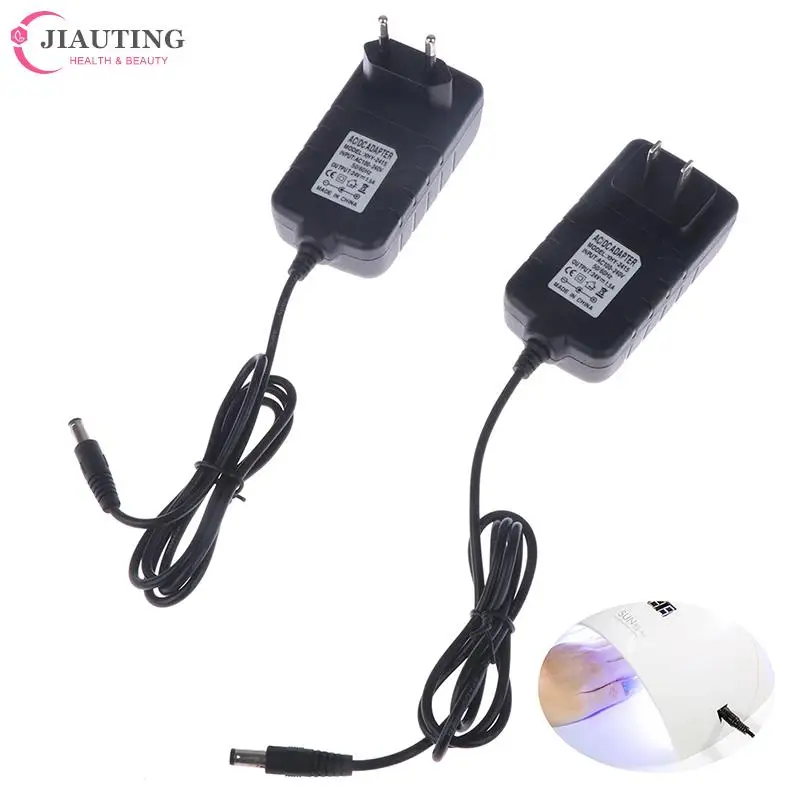 

1Pc Power Adapter DC 24V 1.5A Power Supply Adapter Charger 48W US/EU Plug AC 100-240V for UV LED Light Lamp Nail Dryer Nail Tool