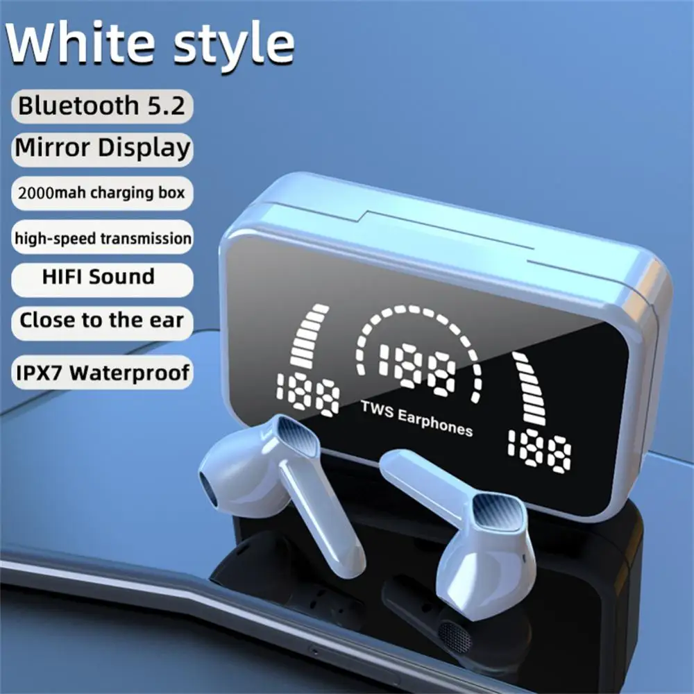 DH01 TWS Earphone Bluetooth 5.2 Wireless Headphones Hifi Stereo Sports Waterproof Earbuds Hearing Aids With Mirror LED Display
DH01 TWS Earphone Bluetooth 5.2 Wireless Headphones Hifi Stereo Sports Waterproof Earbuds Hearing Aids With Mirror LED Display