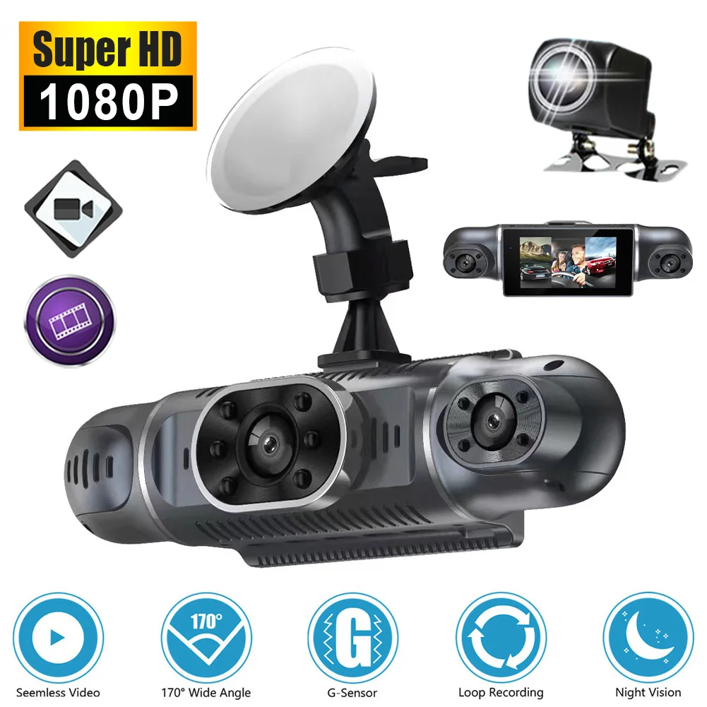 3/4Cameras Car Dash Cam Channel Driving FHD 1080P Front Left Right Rear With WiFi Night Vision Loop Recording 24H Parking Monito
3/4Cameras Car Dash Cam Channel Driving FHD 1080P Front Left Right Rear With WiFi Night Vision Loop Recording 24H Parking Monito