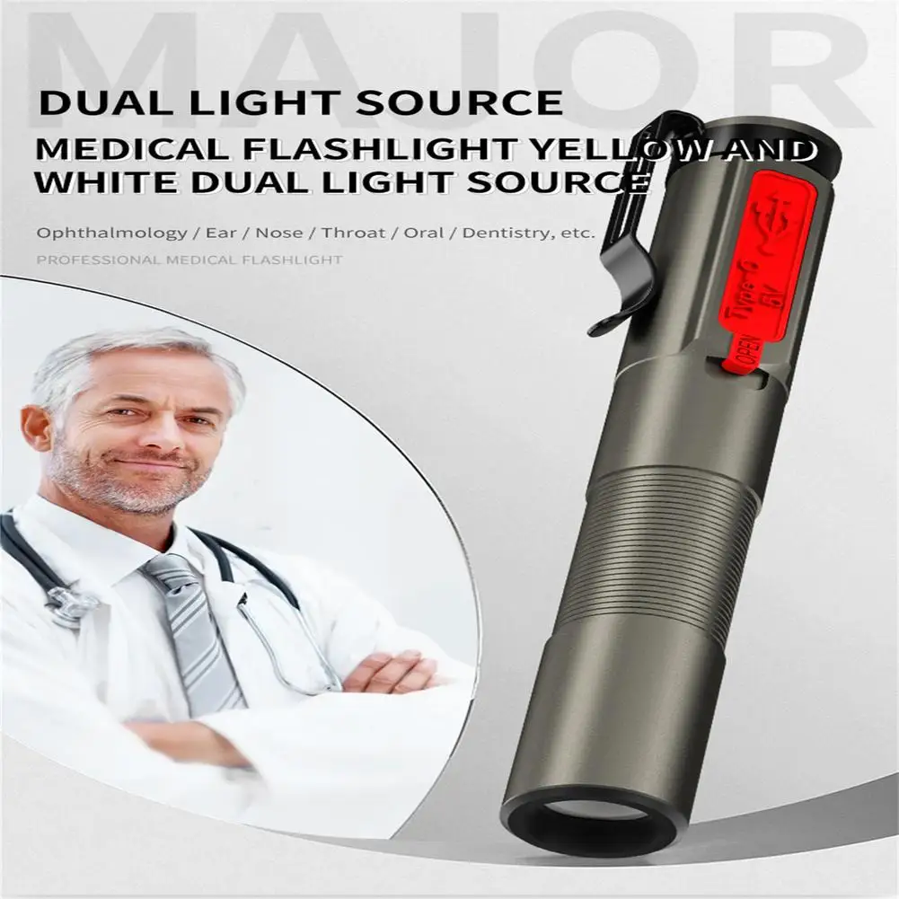 Portable Led Pen Light Built-in 350mah Battery 15-30 Lumens Type-c Charging Ipx4 Waterproof Lamp With Pen Clip
Portable Led Pen Light Built-in 350mah Battery 15-30 Lumens Type-c Charging Ipx4 Waterproof Lamp With Pen Clip