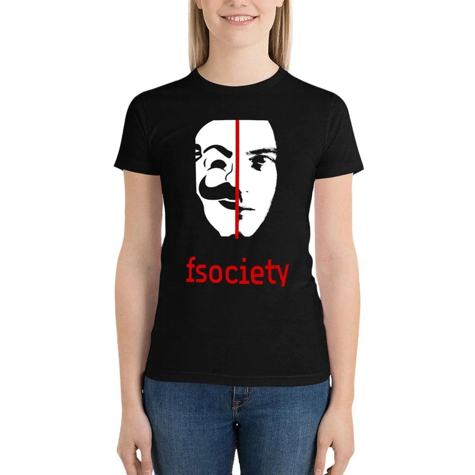 Футболка We Are The fsocial (красная) графическая корейская мода футболки весенняя