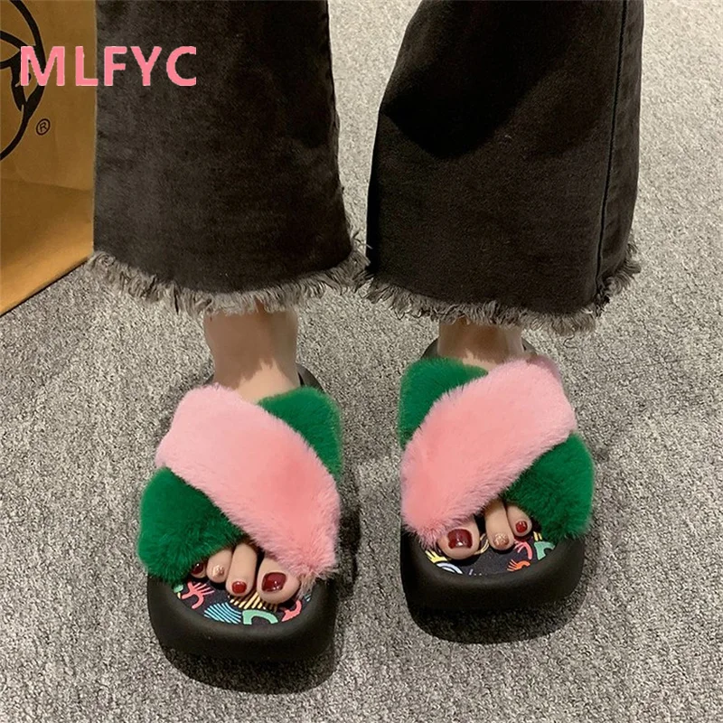 2023 Autumn/Winter New Fashion Thick Sole Casual Women's Shoes Graffiti Metal Cross Fur Slippers Women's Shoes
2023 Autumn/Winter New Fashion Thick Sole Casual Women's Shoes Graffiti Metal Cross Fur Slippers Women's Shoes
