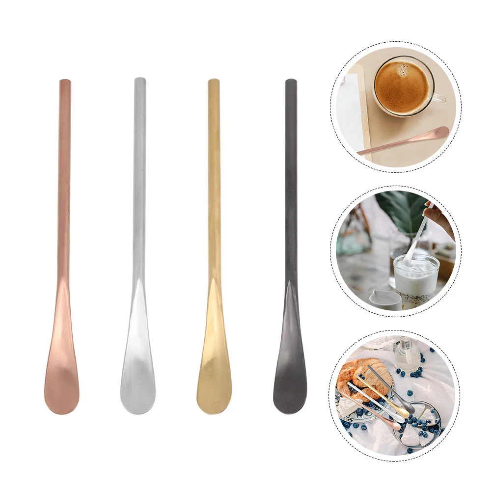 4Pcs Long Handle Coffee Stirring Spoons Stainless Steel Dessert Spoons Stirring Sticks
4Pcs Long Handle Coffee Stirring Spoons Stainless Steel Dessert Spoons Stirring Sticks
