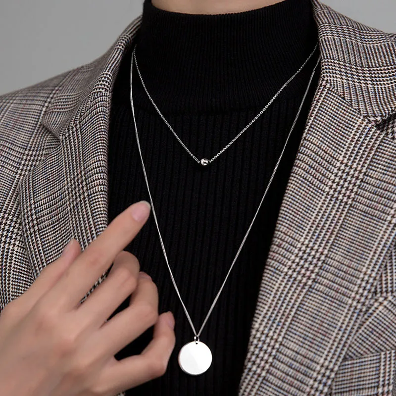 TrustDavis 925 Sterling Silver Fashion Double Layer 6mm Beads Wafer Pendant Necklace For Women Wedding Party Fine Jewelry DS546
TrustDavis 925 Sterling Silver Fashion Double Layer 6mm Beads Wafer Pendant Necklace For Women Wedding Party Fine Jewelry DS546