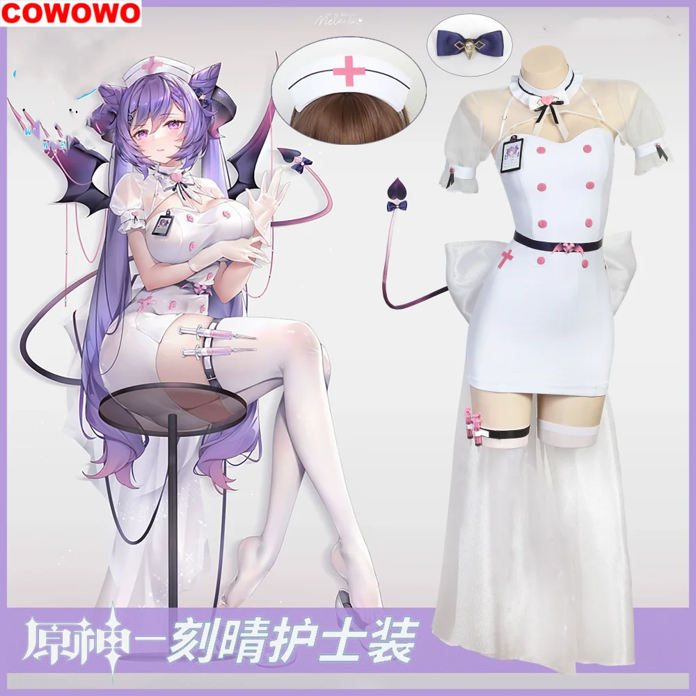 COWOWO Genshin Impact Keqing Nurse Cosplay Costume Cos Game Anime Party Uniform Hallowen Play Role Clothes Clothing
COWOWO Genshin Impact Keqing Nurse Cosplay Costume Cos Game Anime Party Uniform Hallowen Play Role Clothes Clothing