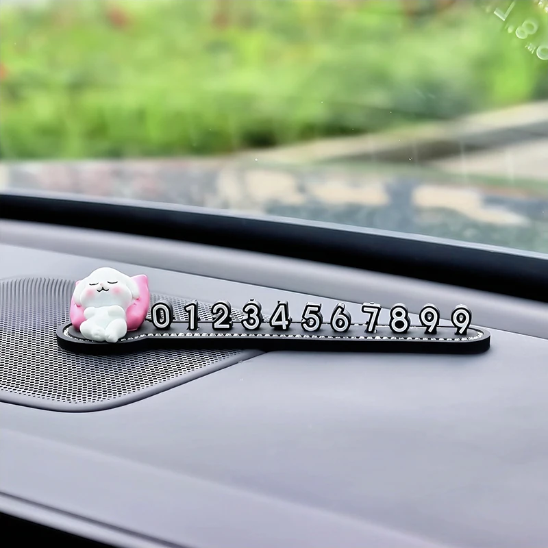 Временный знак с номером парковки и спящими животными, милое украшение на приборную панель автомобиля для женщин, аксессуары для салона автомобиля
Временный знак с номером парковки и спящими животными, милое украшение на приборную панель автомобиля для женщин, аксессуары для салона автомобиля